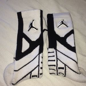 White Dri-Fit Jordan socks